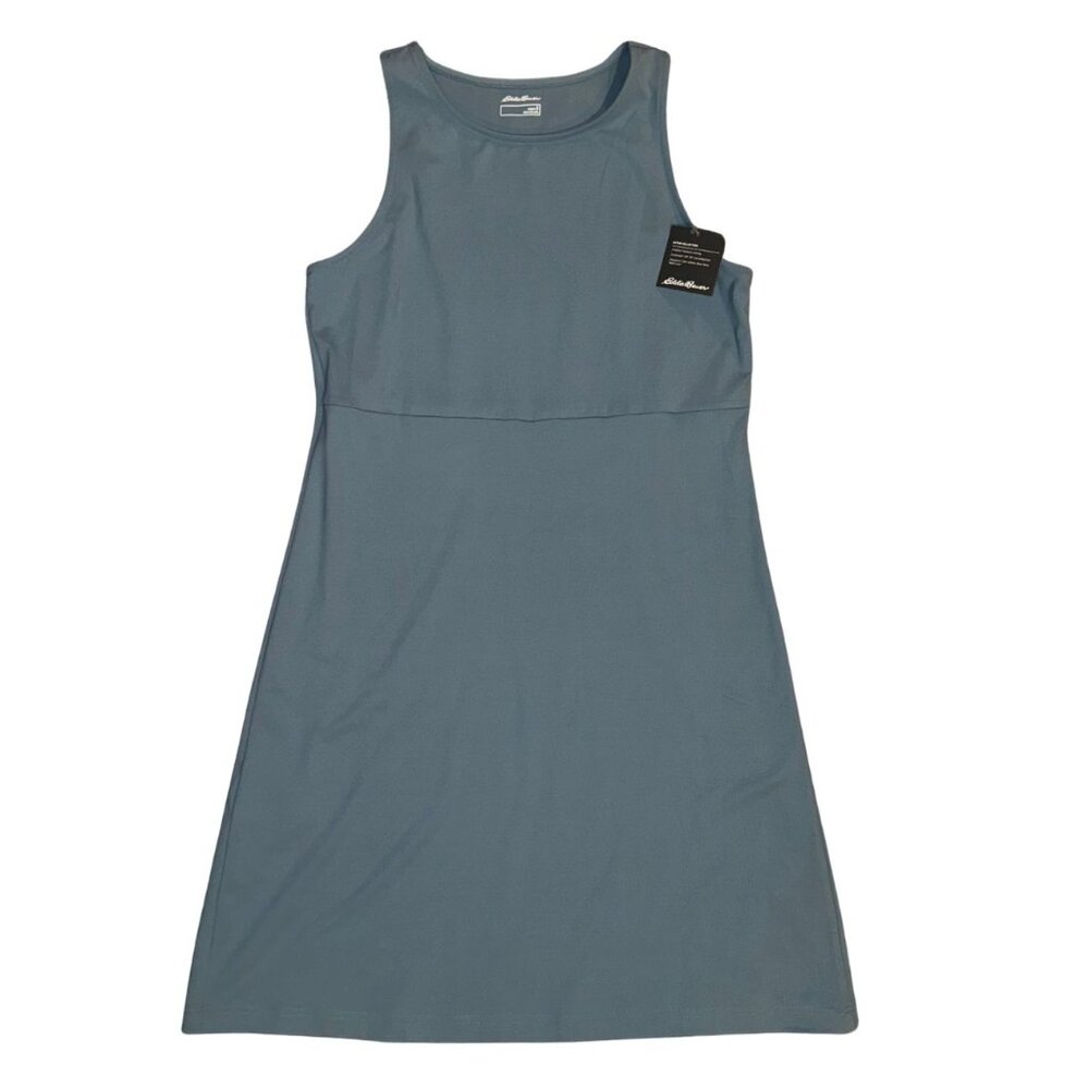 NEW with tags - Eddie Bauer Aster Empire Dress - Women Small Blue Mini - UPF 50